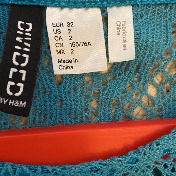 H&M lace dress turquoise - Picture 3 of 3